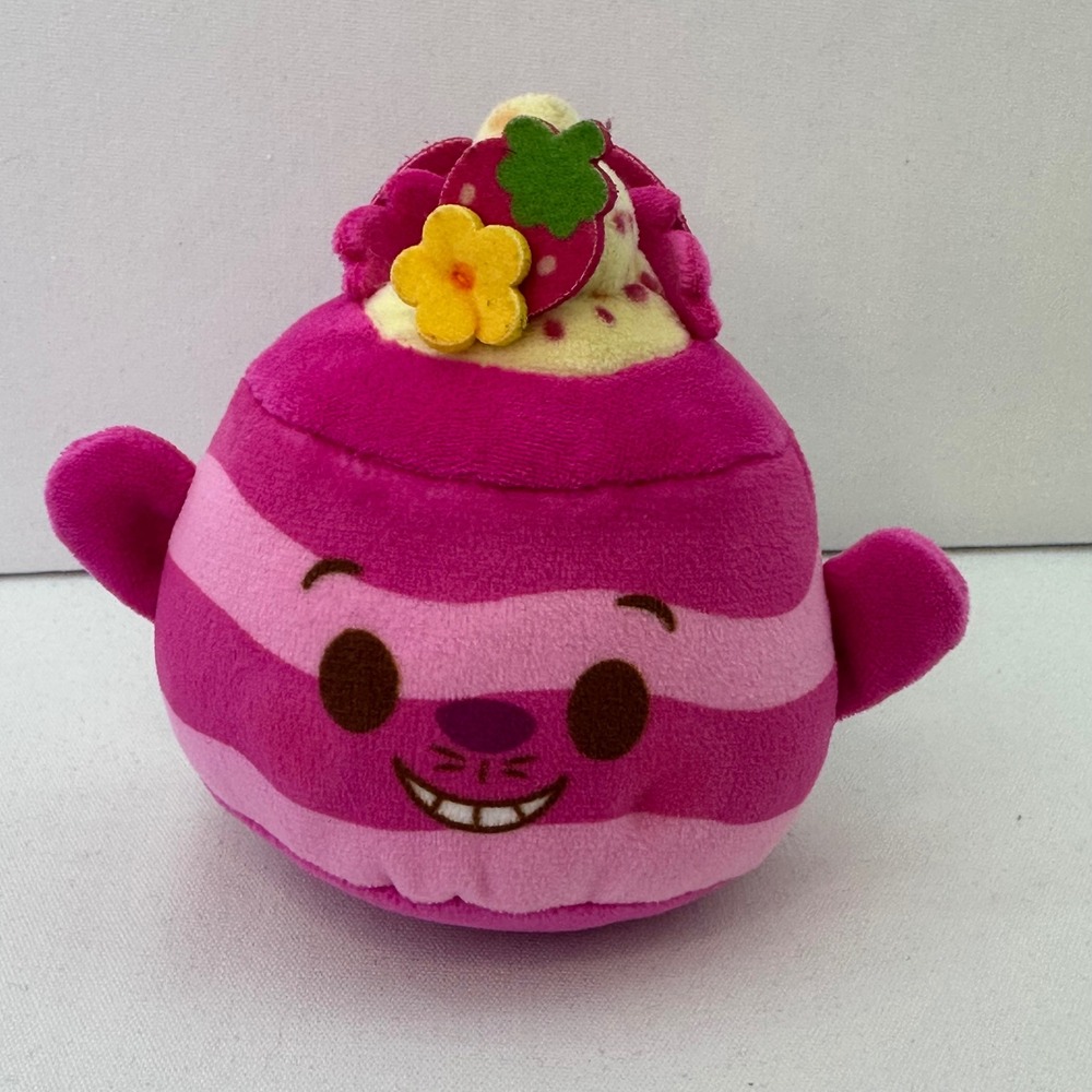 Disney Munchlings Gourmet Goodies Cheshire Cat Fruit Parfait Plush‎ 4"